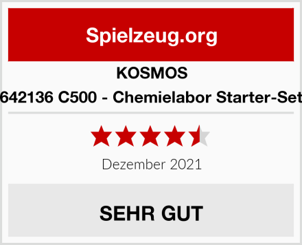 KOSMOS 642136 C500 - Chemielabor Starter-Set Test