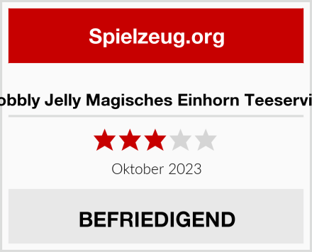  Wobbly Jelly Magisches Einhorn Teeservice Test