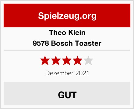 Theo Klein 9578 Bosch Toaster Test
