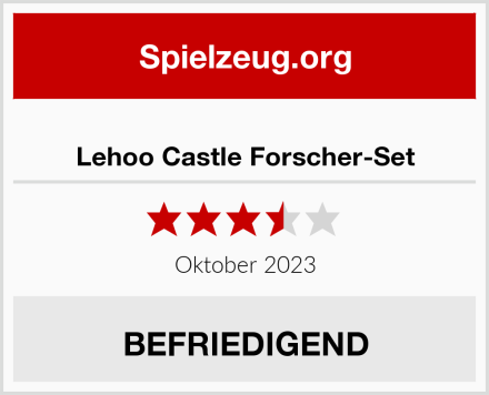  Lehoo Castle Forscher-Set Test