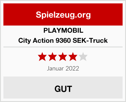 PLAYMOBIL City Action 9360 SEK-Truck Test