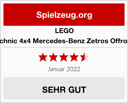 LEGO 42129 Technic 4x4 Mercedes-Benz Zetros Offroad-Truck Test