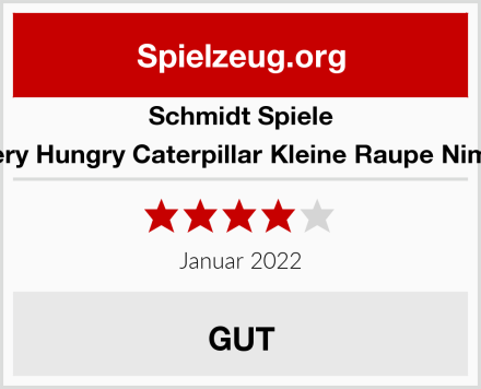 Schmidt Spiele 51238 Very Hungry Caterpillar Kleine Raupe Nimmersatt Test