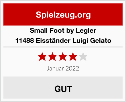 Small Foot by Legler 11488 Eisständer Luigi Gelato Test