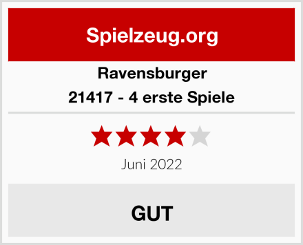 Ravensburger 21417 - 4 erste Spiele Test