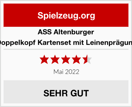 ASS Altenburger Doppelkopf Kartenset mit Leinenprägung Test