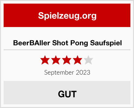  BeerBAller Shot Pong Saufspiel Test