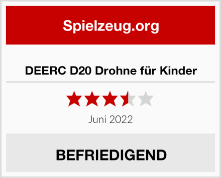  DEERC D20 Drohne für Kinder Test