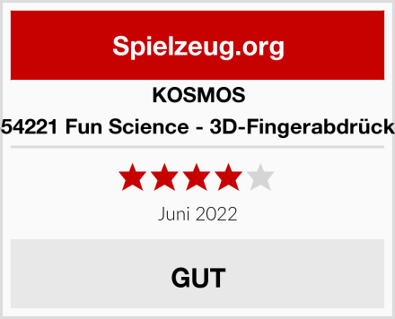 KOSMOS 654221 Fun Science - 3D-Fingerabdrücke Test