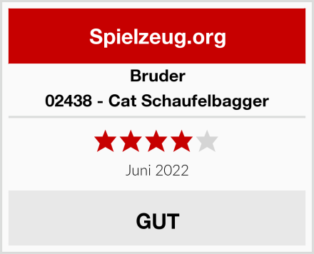 Bruder 02438 - Cat Schaufelbagger Test