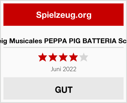 Firma Reig Musicales PEPPA PIG BATTERIA Schlagzeug Test