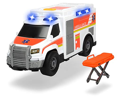 4 Funktionen und Friktion großer Rettungswagen Krankenwagen mit Licht und Sound 