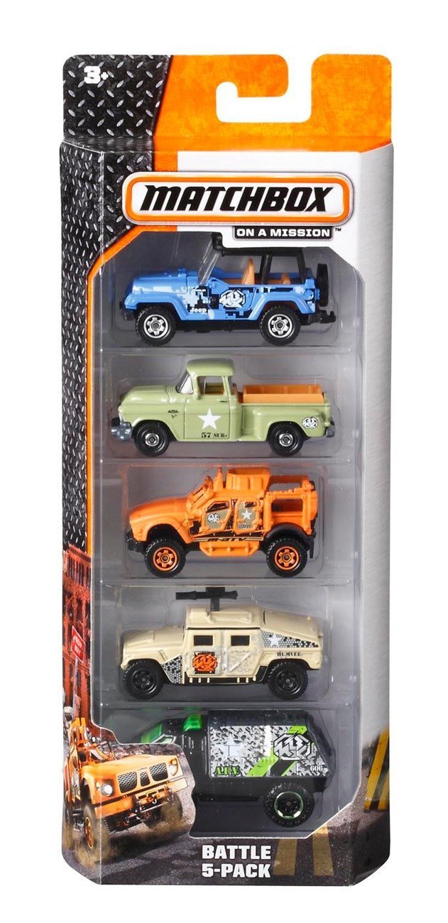 Geschenkset Matschbox 5 Stück Spielzeug Spielzeugauto NEU Mattel C1817 