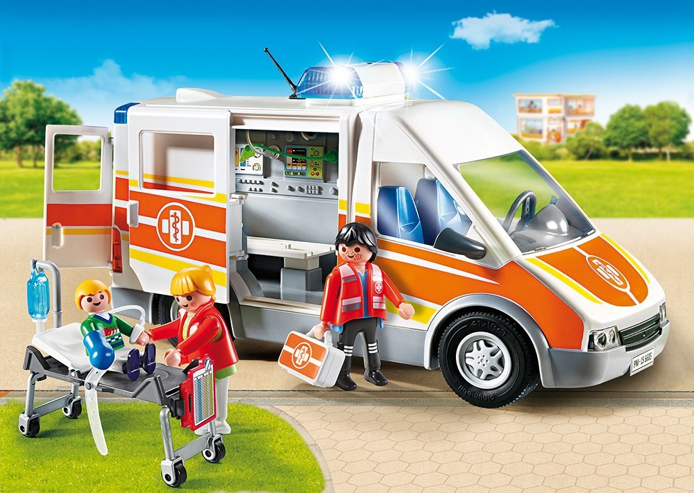 Playmobil Stadt Life Krankenwagen Mit Lichter Und Klang 