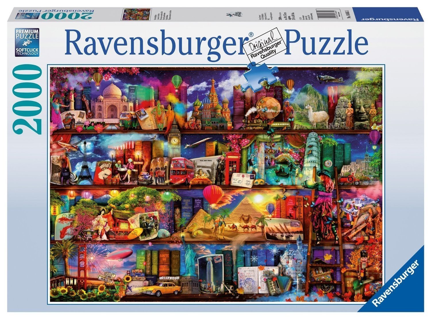 16463 Ravensburger Puzzle 2000 Teile Bücher-Allee Art.-Nr 