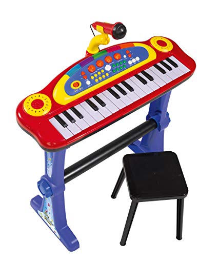 30 Tasten Kinderklavier Standkeyboard Holz Kinderpiano Mini-Piano Keyboard 