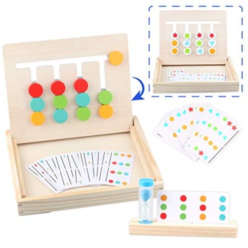  Sunarrive Montessori Spielzeug Holz Puzzle Sortierbox