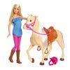 Barbie FXH13 - Pferd mit Mähne und Puppe