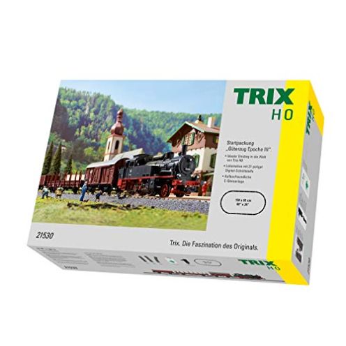  Trix 21530 Startpackung Güterzug BR 74