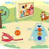  VATOS Fädelspiel Montessori Spielzeug