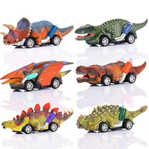  Wetepuxi Dinosaurier Auto 6er Set