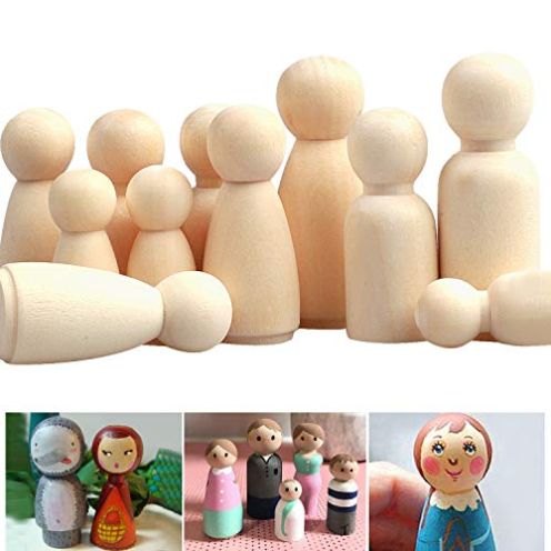  Camelize Holzfiguren Puppen