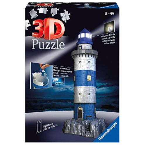 Ravensburger 3D Puzzle Leuchtturm bei Nacht