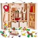 &nbsp; Buyger Holz-Werkzeugkoffer für Kinder