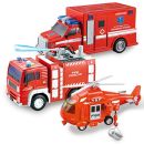 &nbsp; JOYIN 3 in 1 Reibungsgetriebenes Feuerwehr Spielzeug