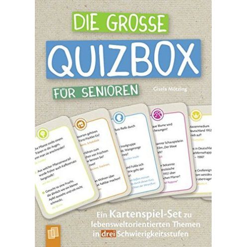  Die große Quizbox für Senioren: Ein Kartenspiel-Set
