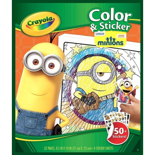 Crayola 04-5857-E-000 Color and Stickerbook Minions
