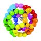 Heimess 735670 Regenbogenball Test