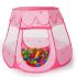 Tec Take® Pinkes Kinderspielzelt Pop Up mit Bällebad Test