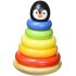Tooky Toy Steckspiel aus Holz Pinguin Turm